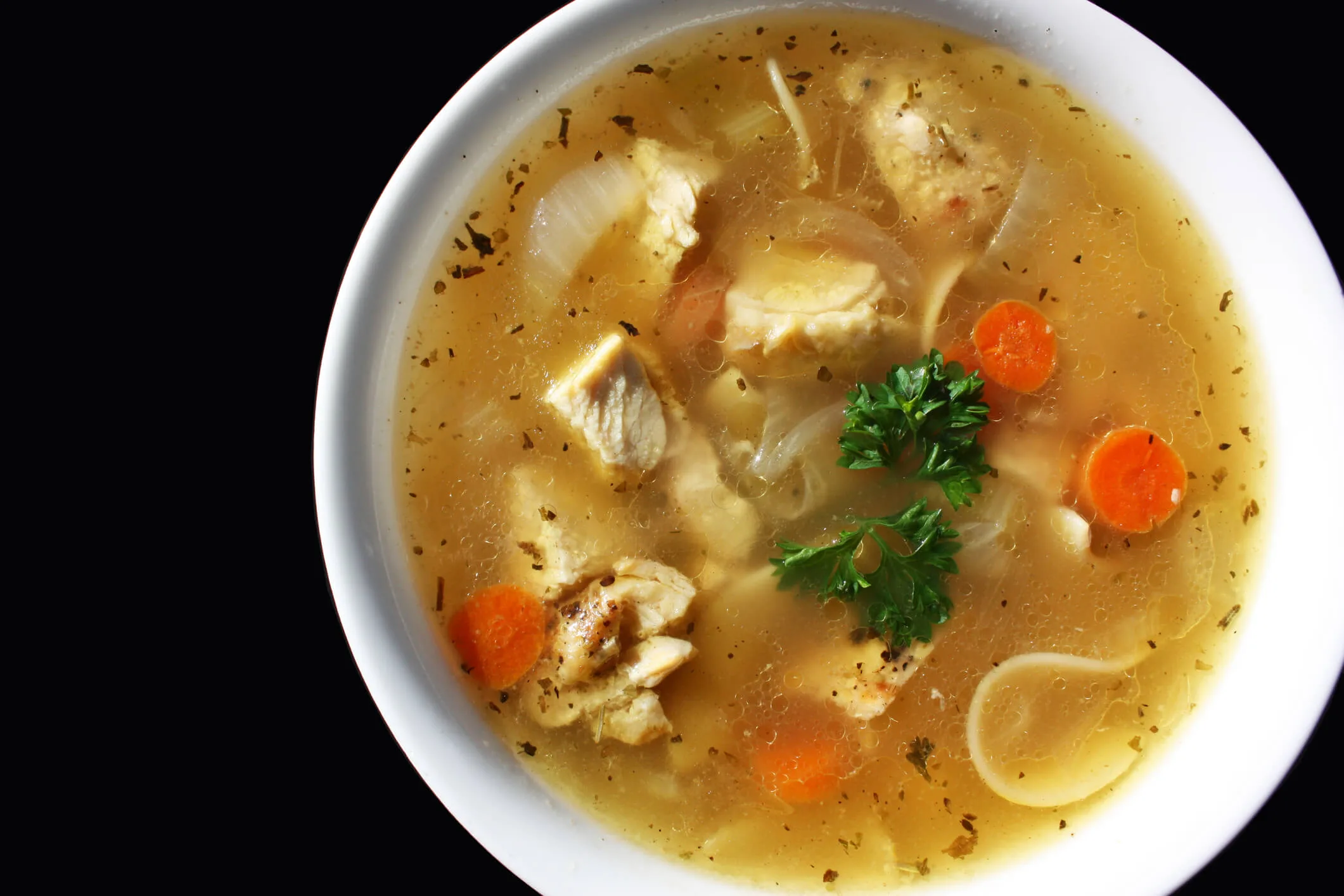 Chicken and vegetable soup