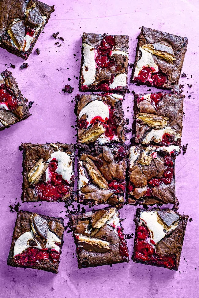 Wagon wheel brownies