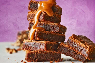 Choc-caramel mud brownies
