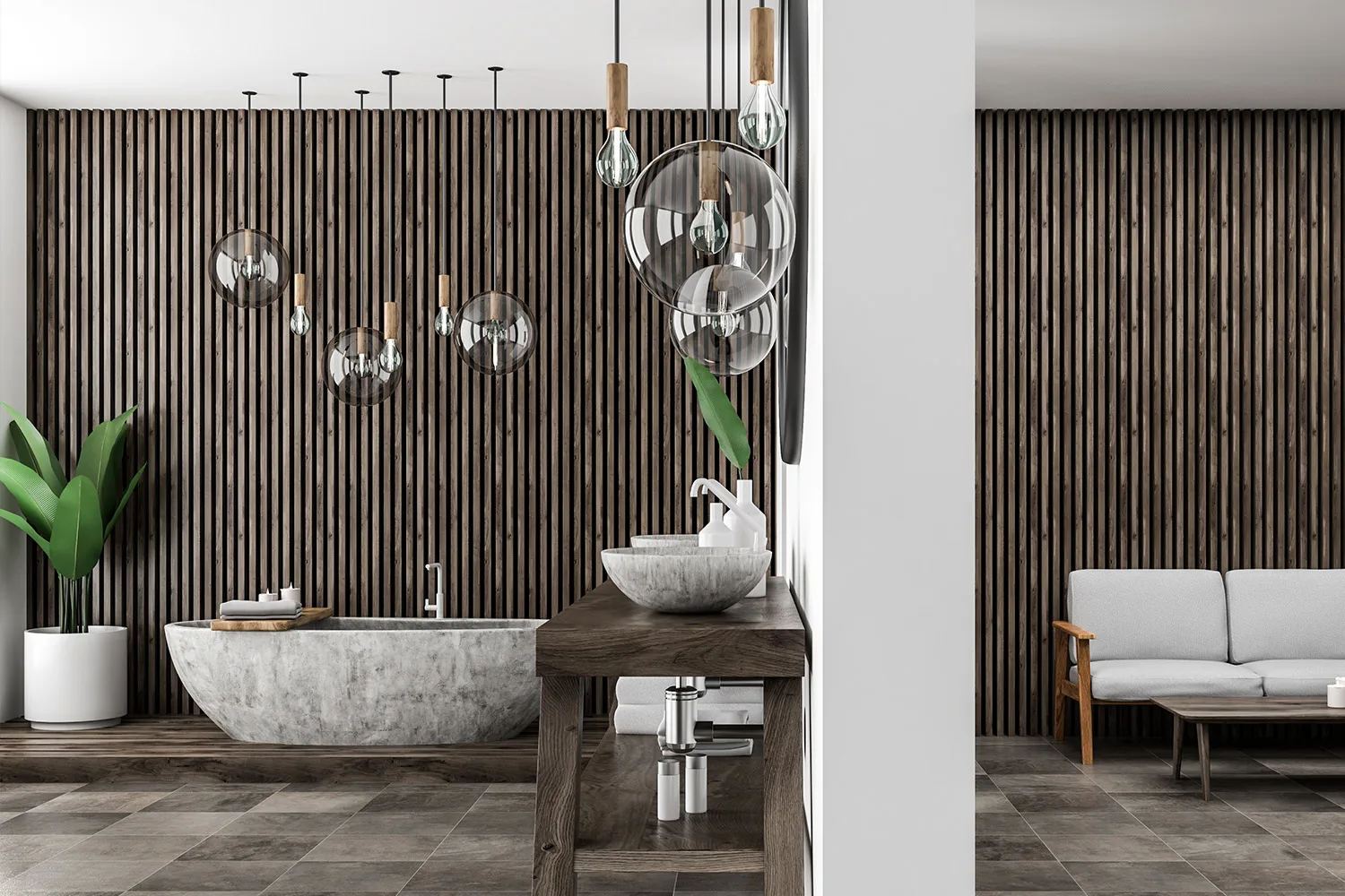 timber bathroom