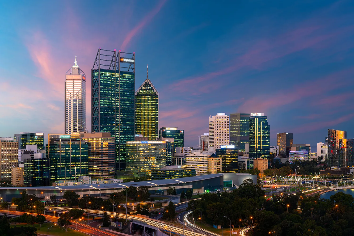 Perth city skyline