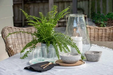 How to make concrete candle holders