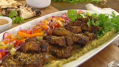 Grilled lamb chops with tagine flavours