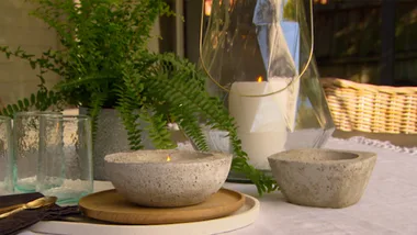 How to make cement votives