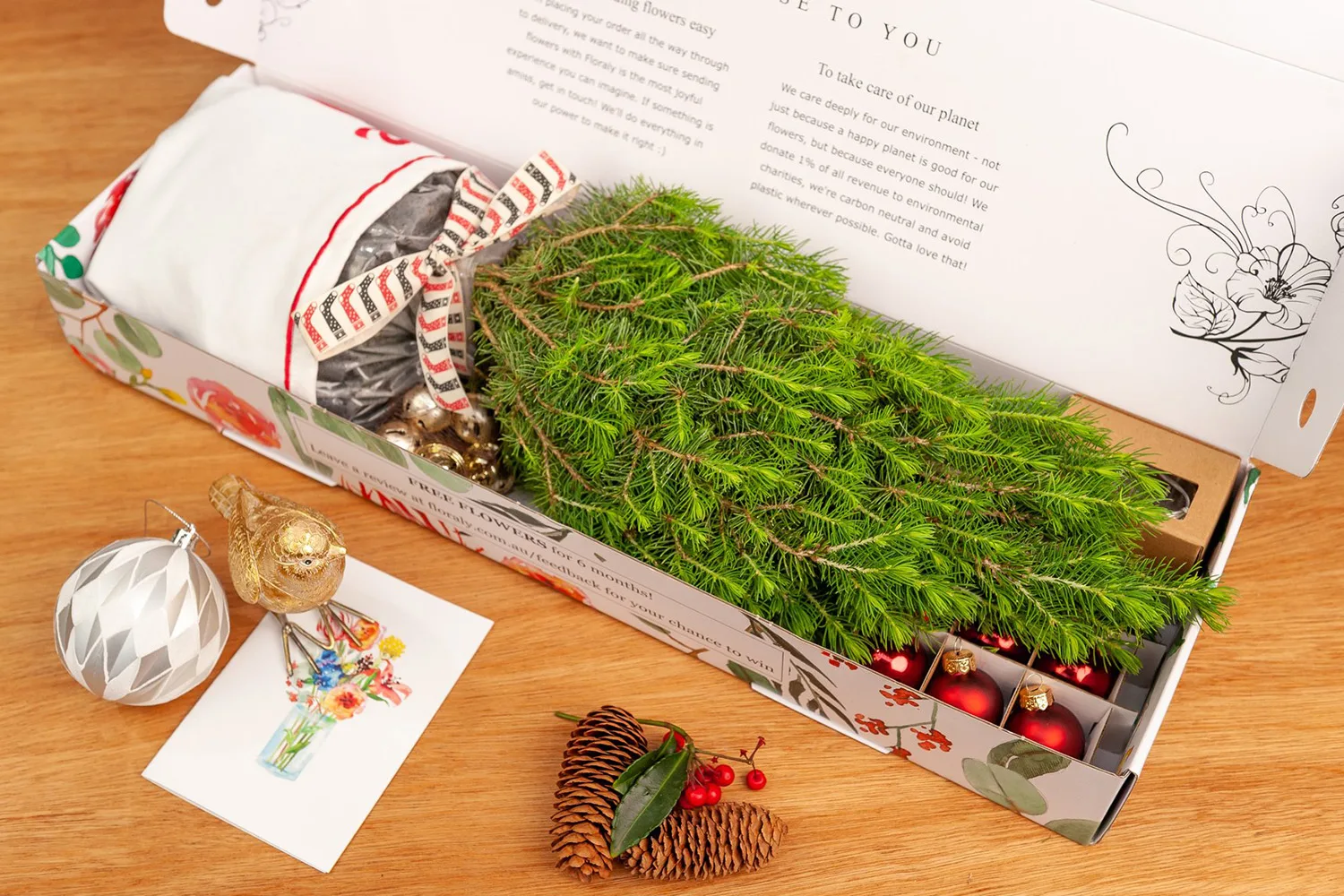 christmas tree in a box