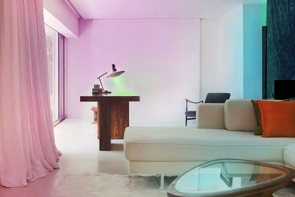 LIFX lighting in living room