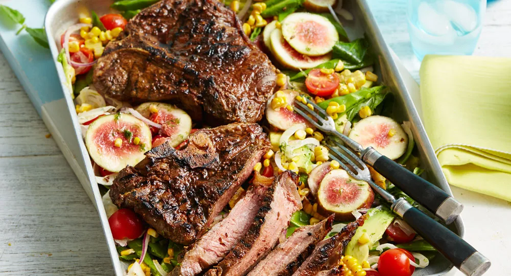Spice-rubbed steak and salad - Better Homes & Gardens Australia