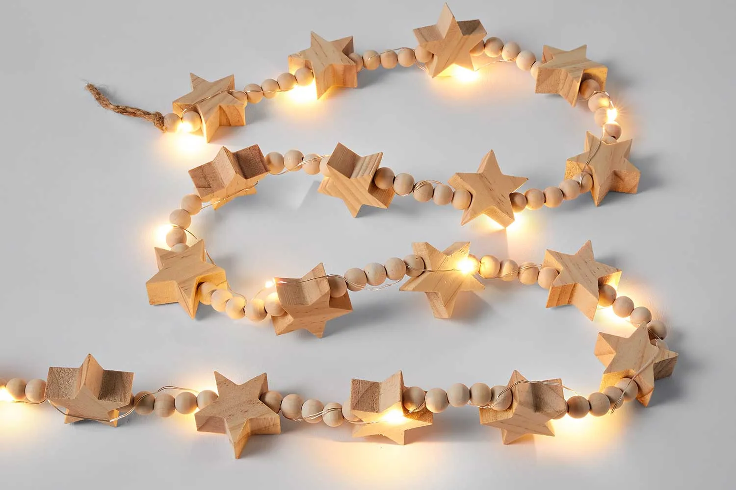 Wooden fairy light garland from Target
