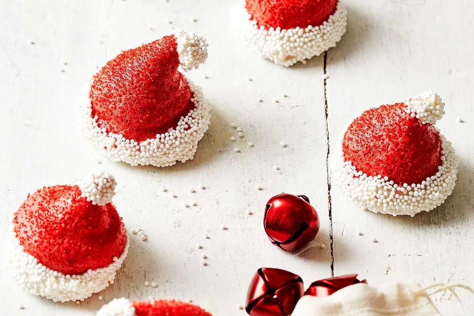 Meringue Santa hats recipe Recipe | Better Homes & Gardens Australia