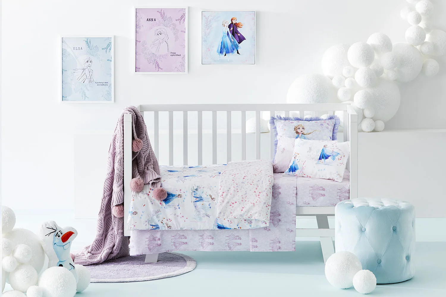 Adairs Frozen 2 collection Nursery