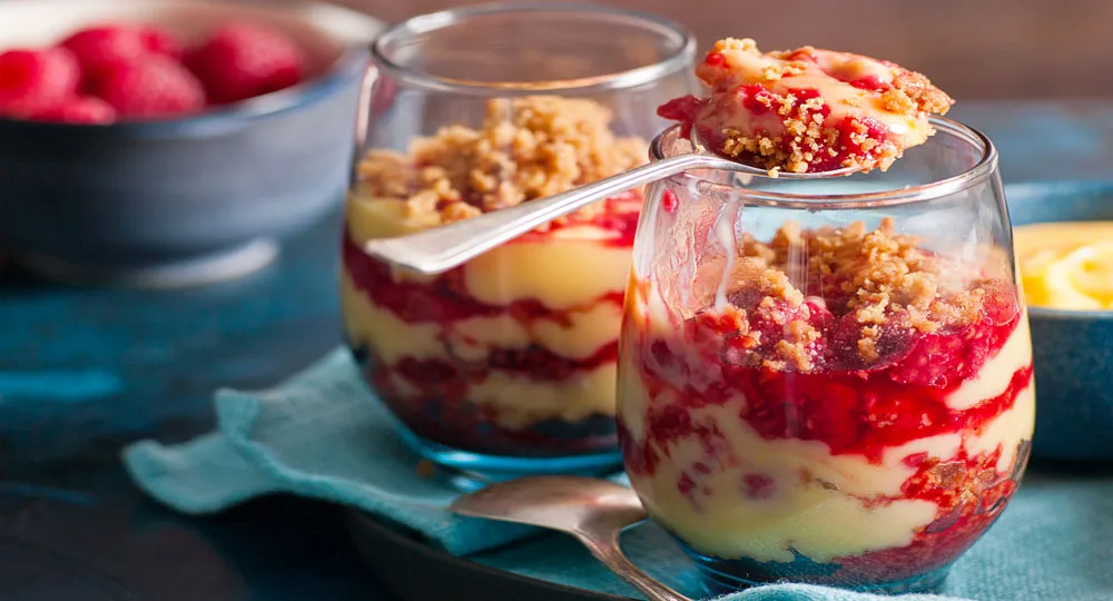 Lemon and raspberry verrine - Better Homes & Gardens Australia