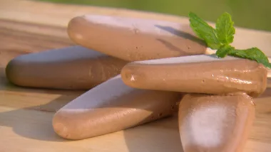 Chocolate mint and avocado popsicles