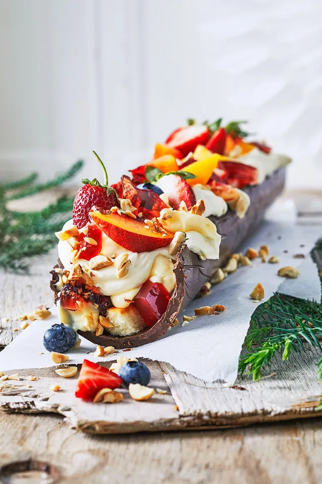 Double chocolate mousse trifle