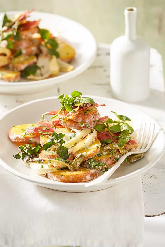 Creamy roast potato salad