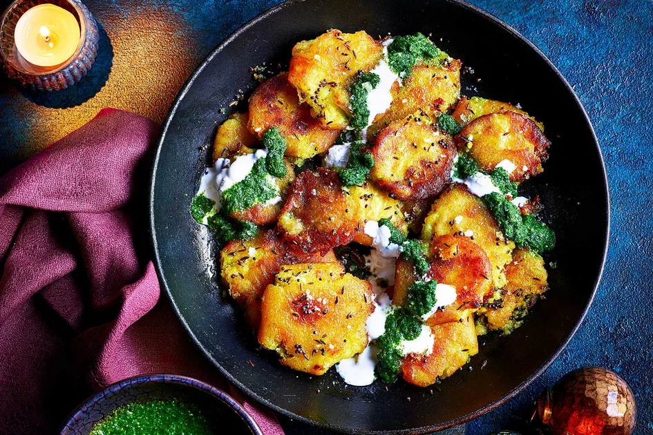 Refried Potatoes with Harissa and Yoghurt Recipe - Better Homes & Gardens Australia
