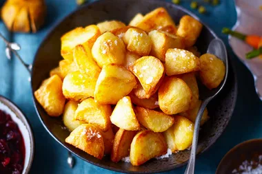 Crunchy confit roast potatoes