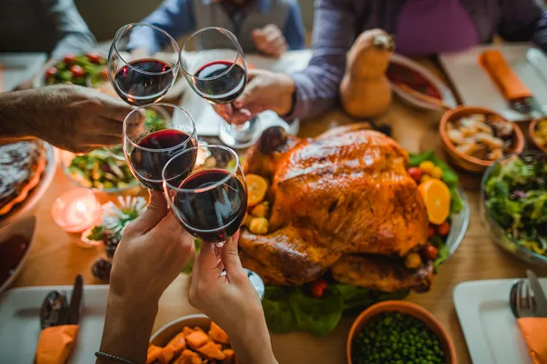 roast chicken table christmas