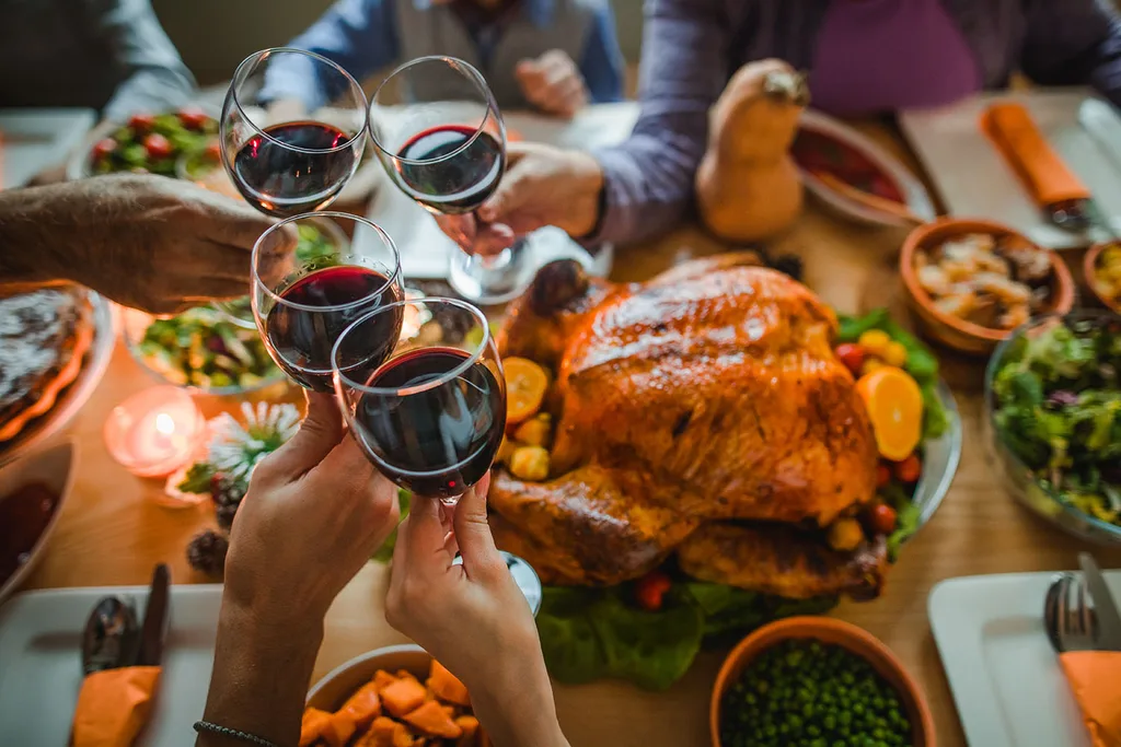 roast chicken table christmas