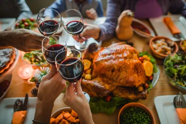 roast chicken table christmas