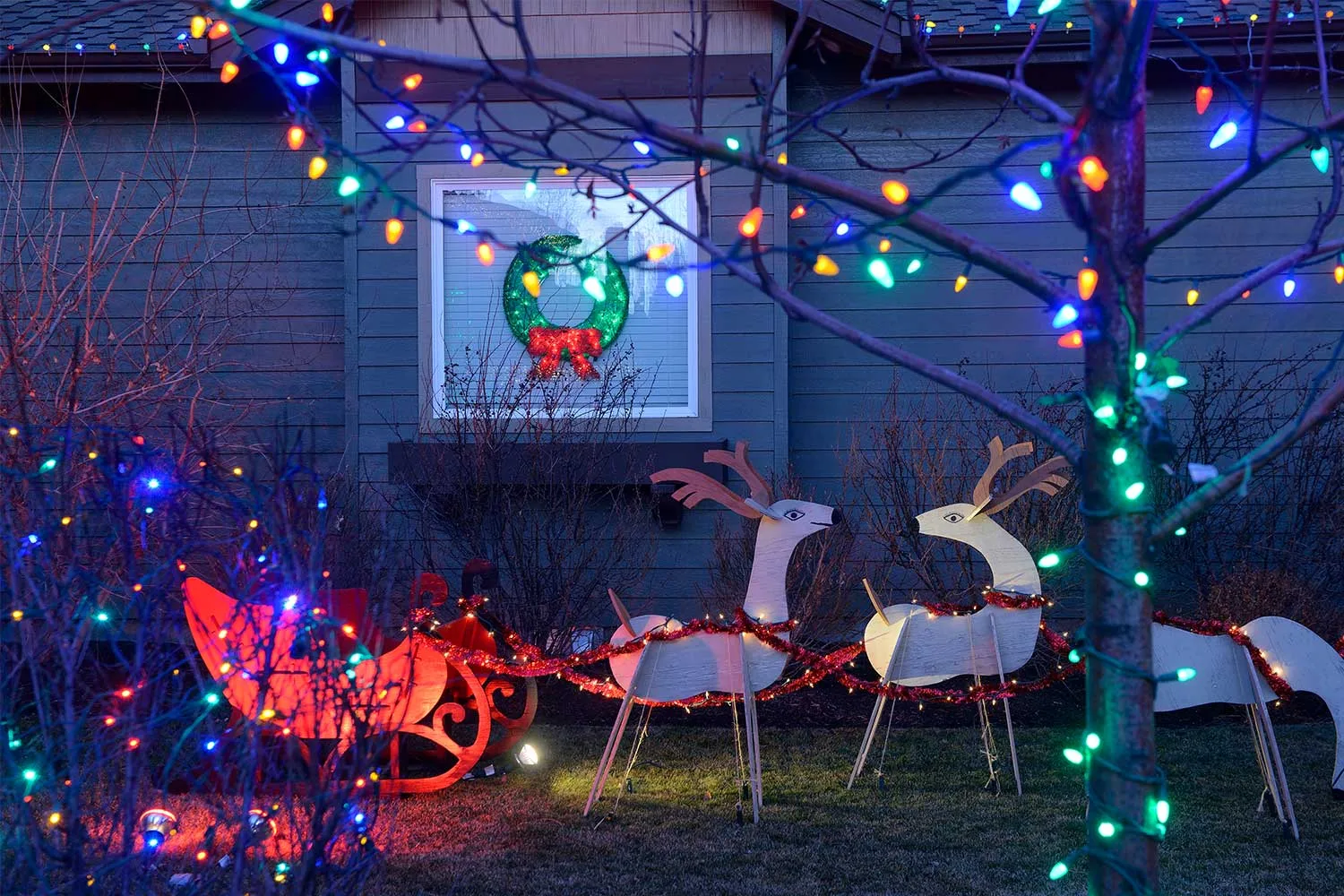 Christmas lights exterior