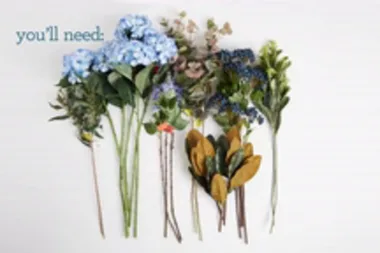 How to make your own DIY faux flower arrangement