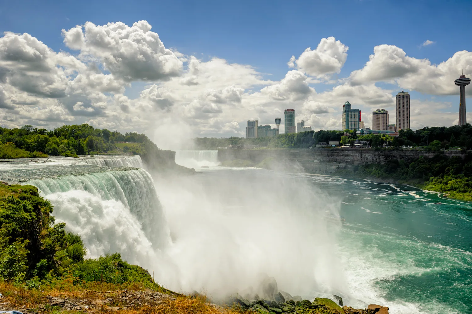 Experience the wonder of Niagara Falls from a different perspective when you embark on a boat cruise to the base of the falls.