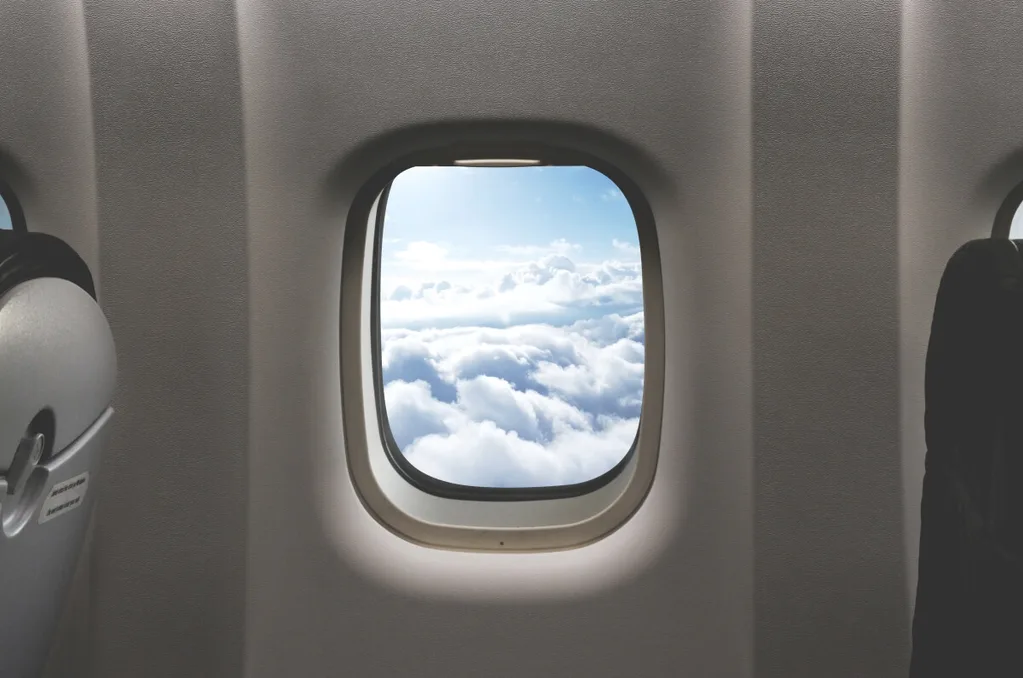 An aeroplane window