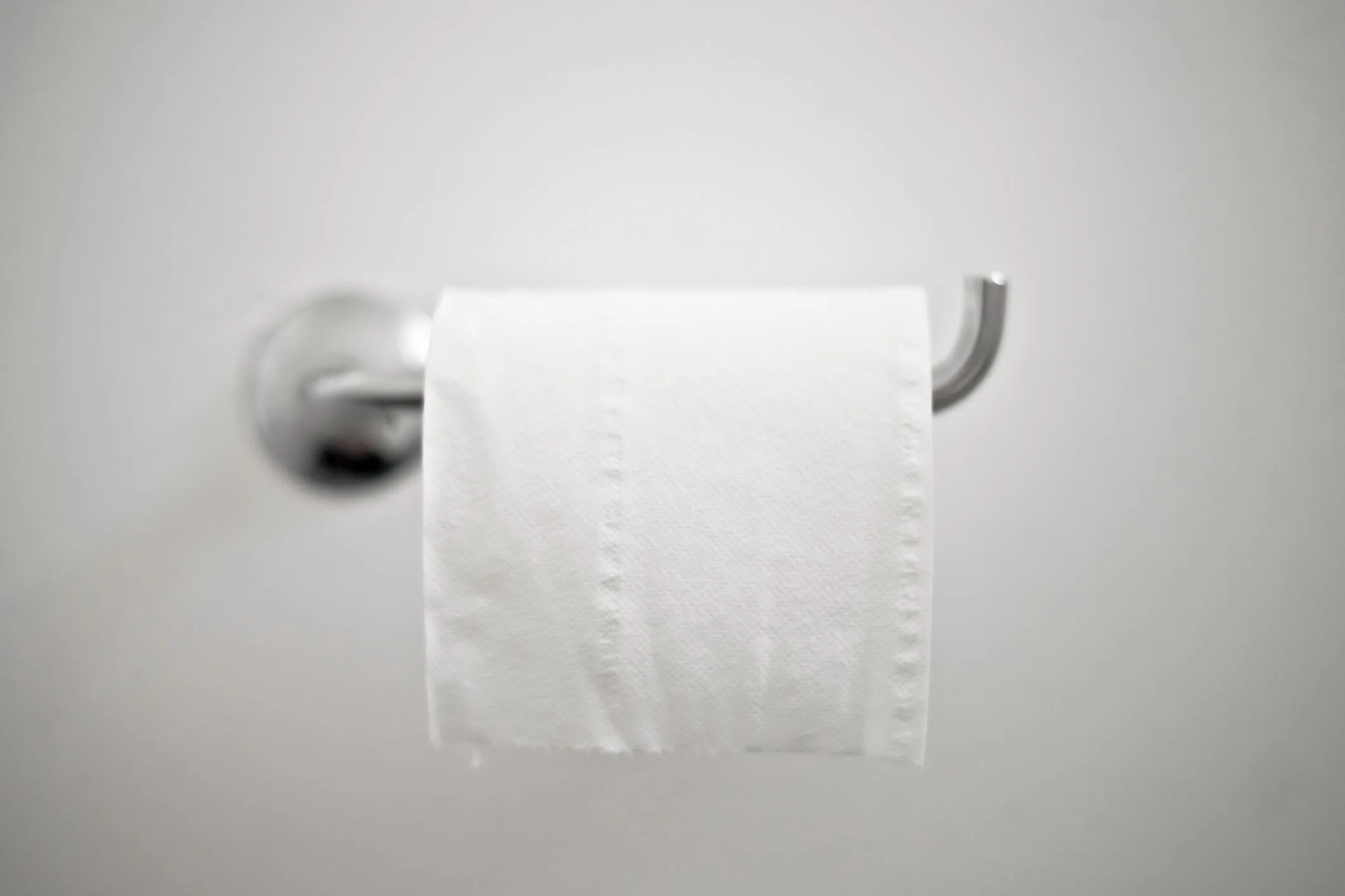 A toilet paper roll