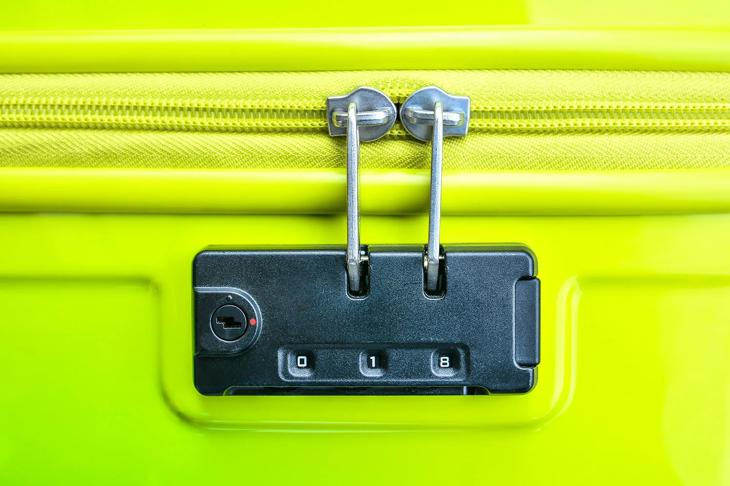 built in suitcase lock