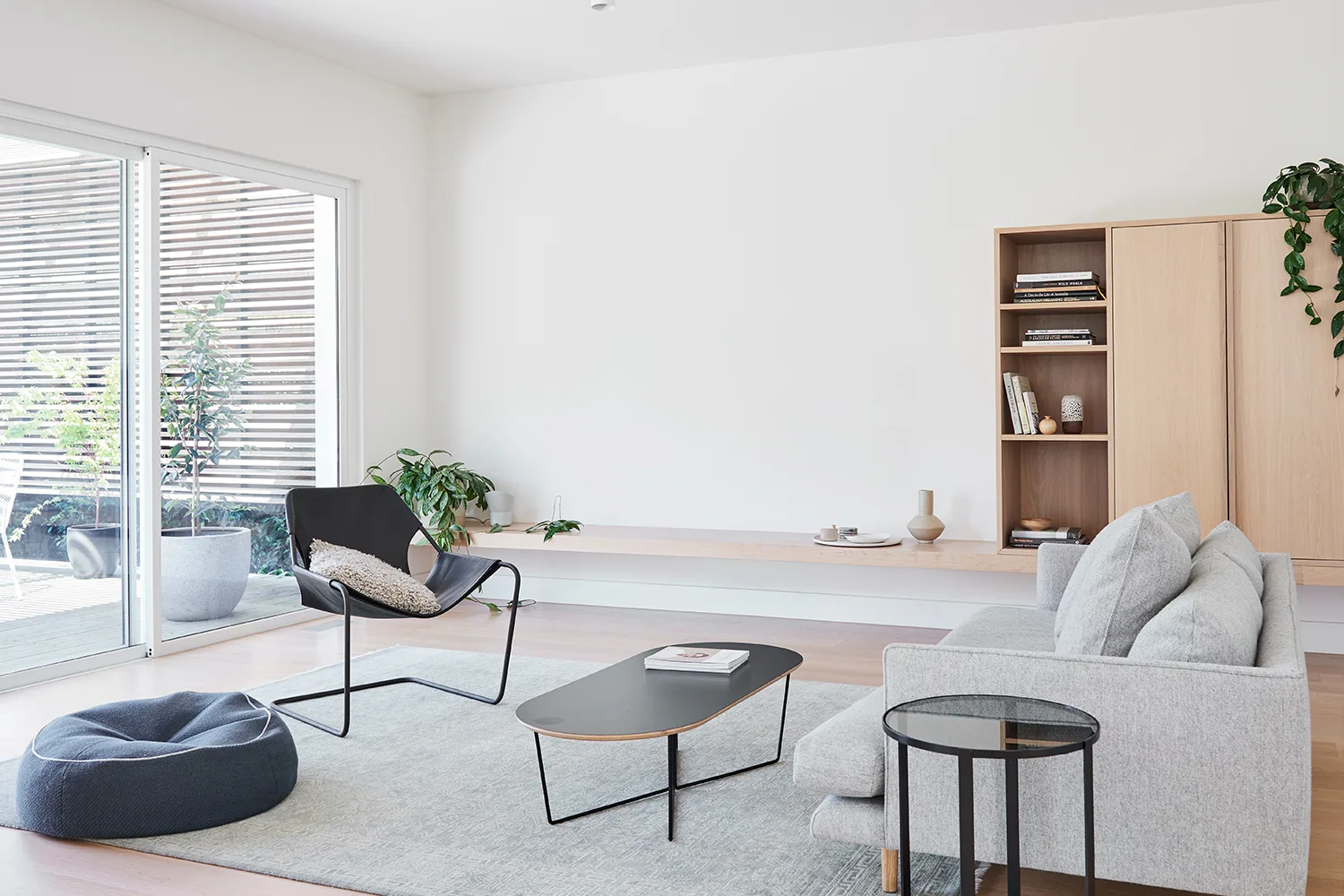 white living room