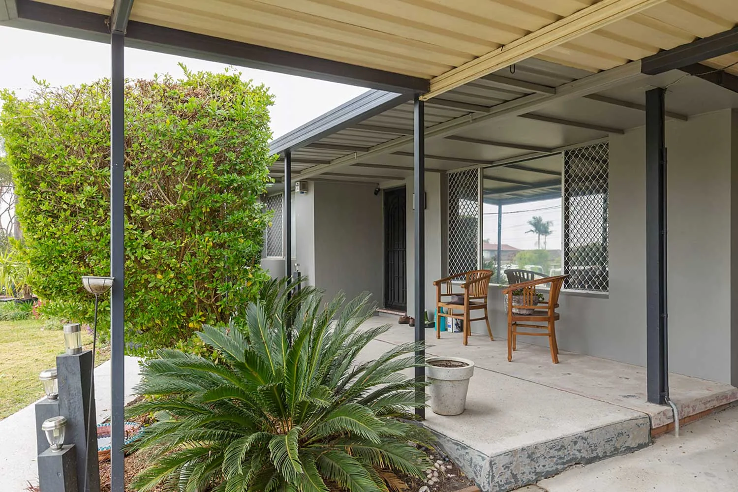 Porch makeover before