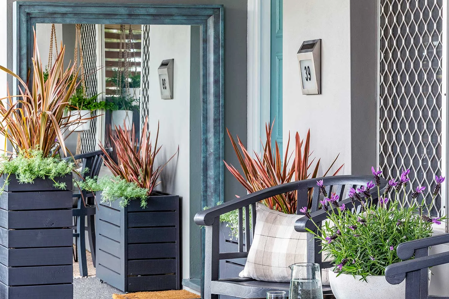 DIY Porch mirror