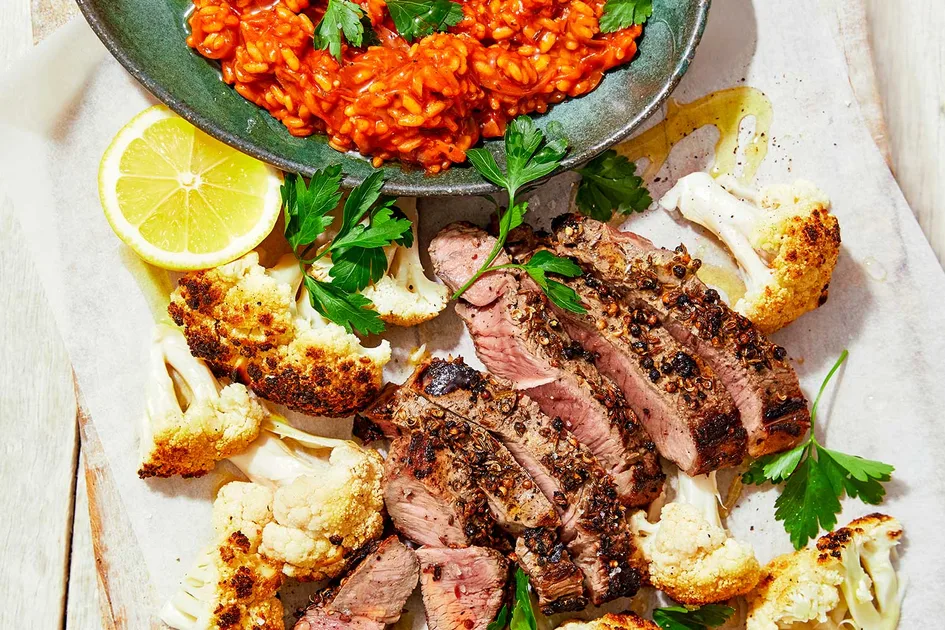 Caveman Steak with Charred Cauliflower Recipe - Better Homes & Gardens Australia