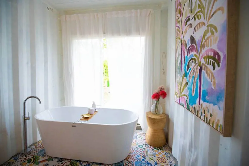 shipping container bathroom