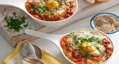 Shakshuka with chorizo