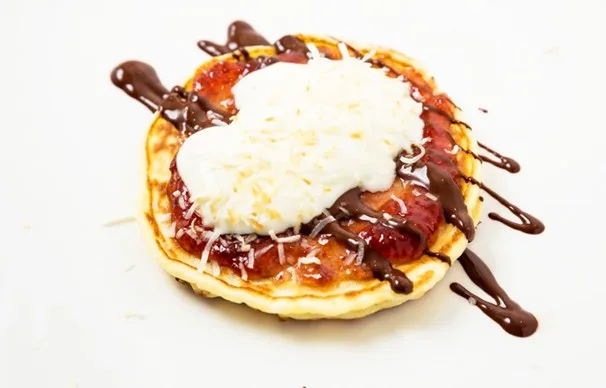 Lamington pancakes
