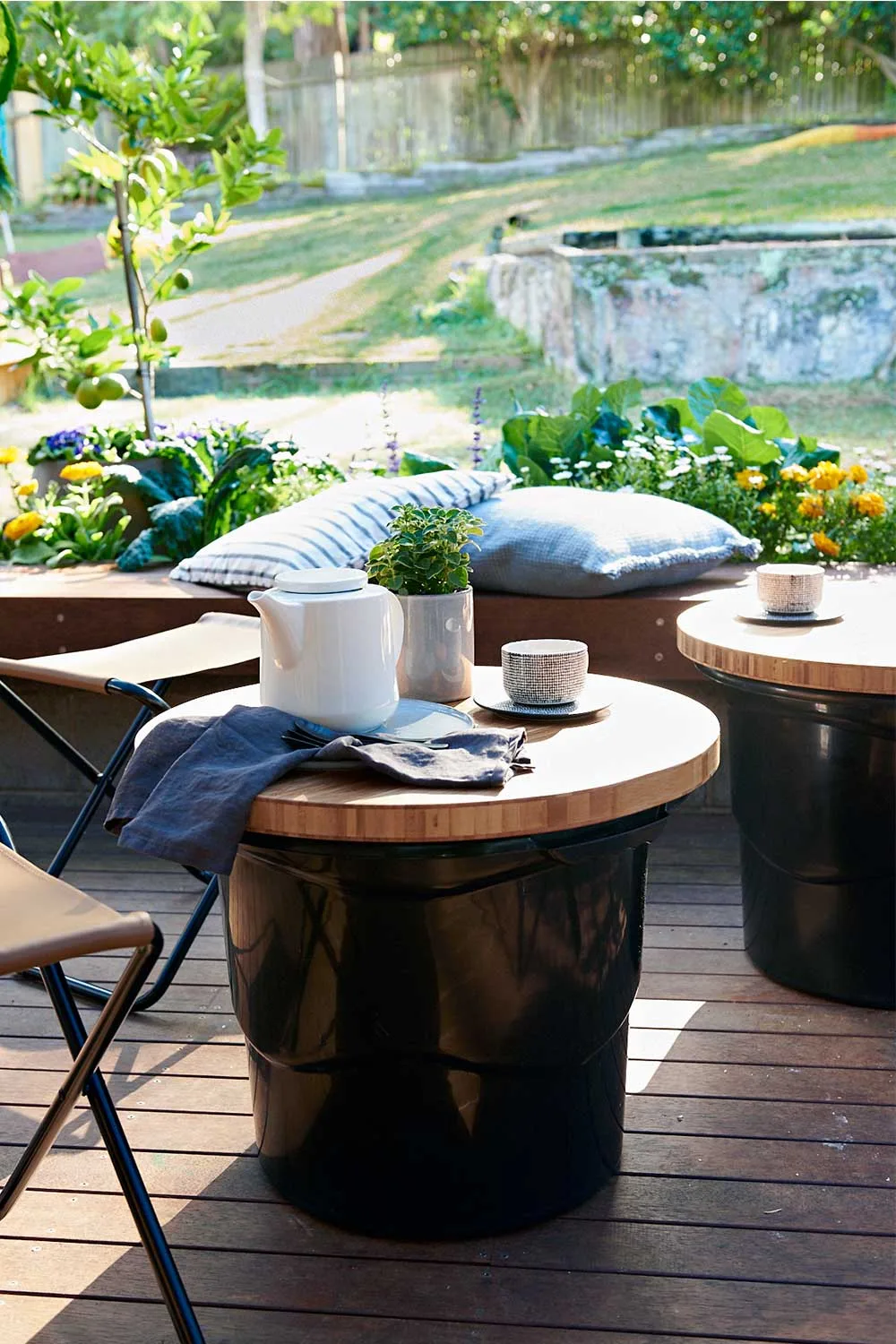 Outdoor deck makeover