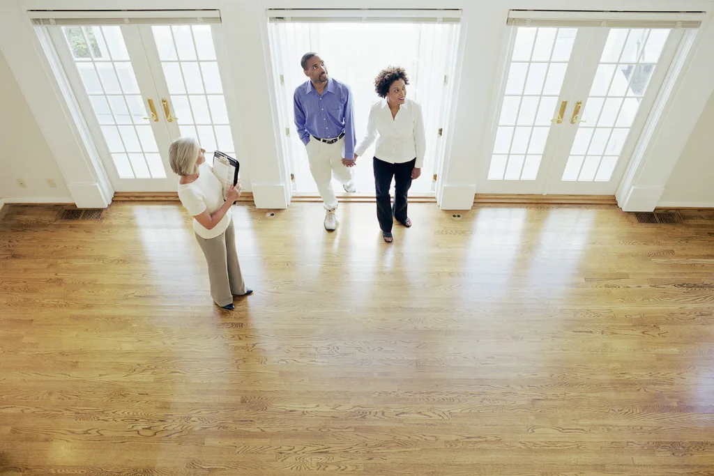 Couple buying property