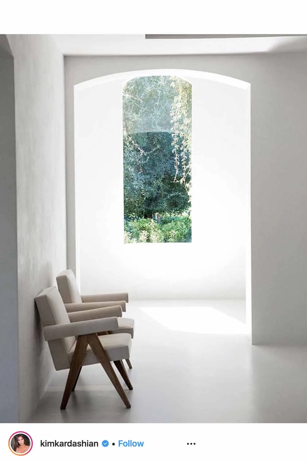 two chairs in hallway