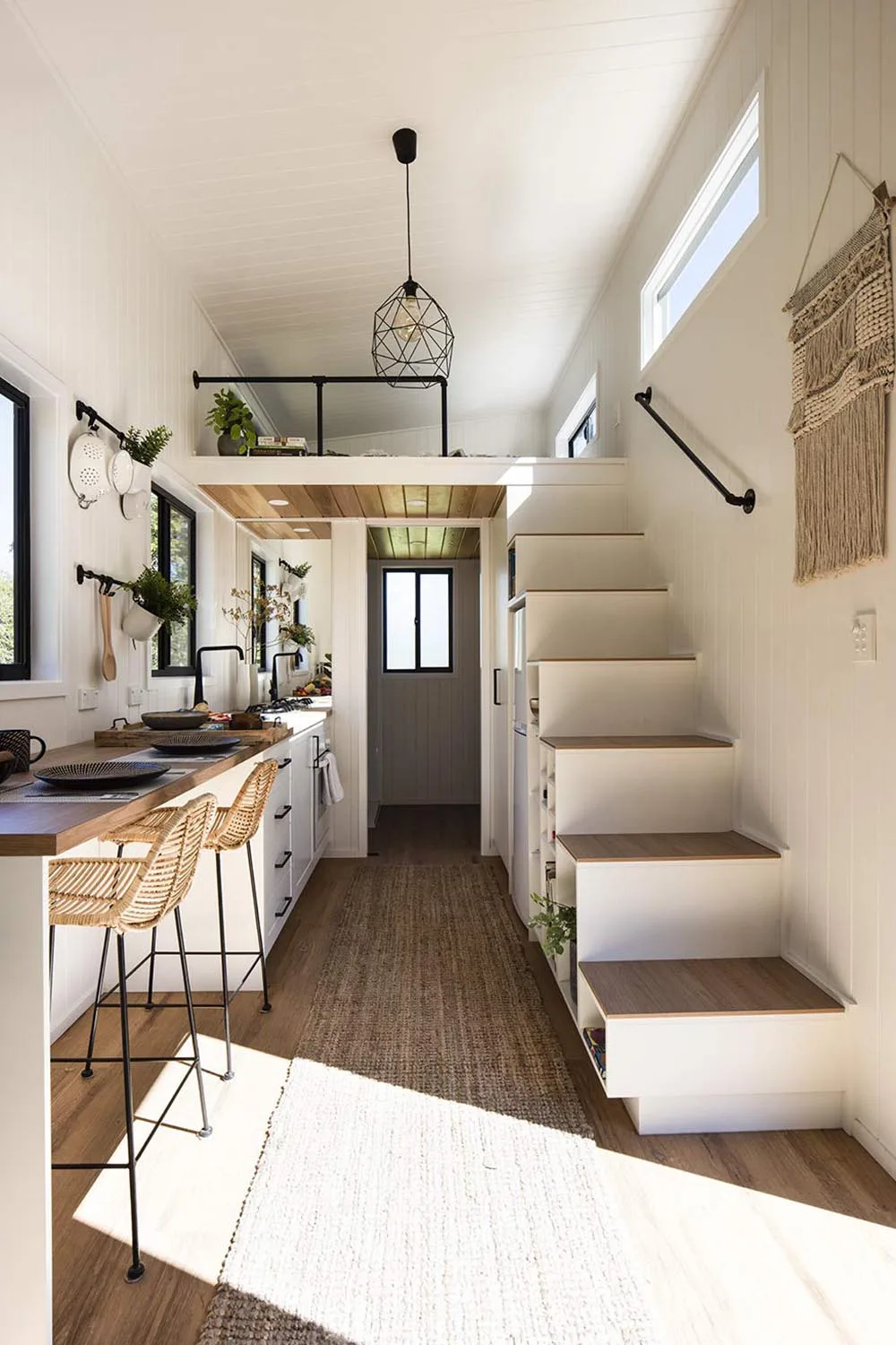 kitchen of tiny house
