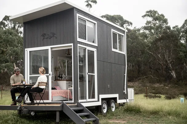 tiny grey house