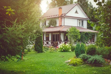 cottage in woods