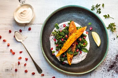 kale and sweet potato meal