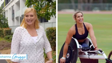 Johanna visits Paralympian Madison de Rozario