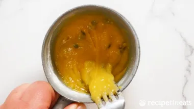 Passion fruit mug cake