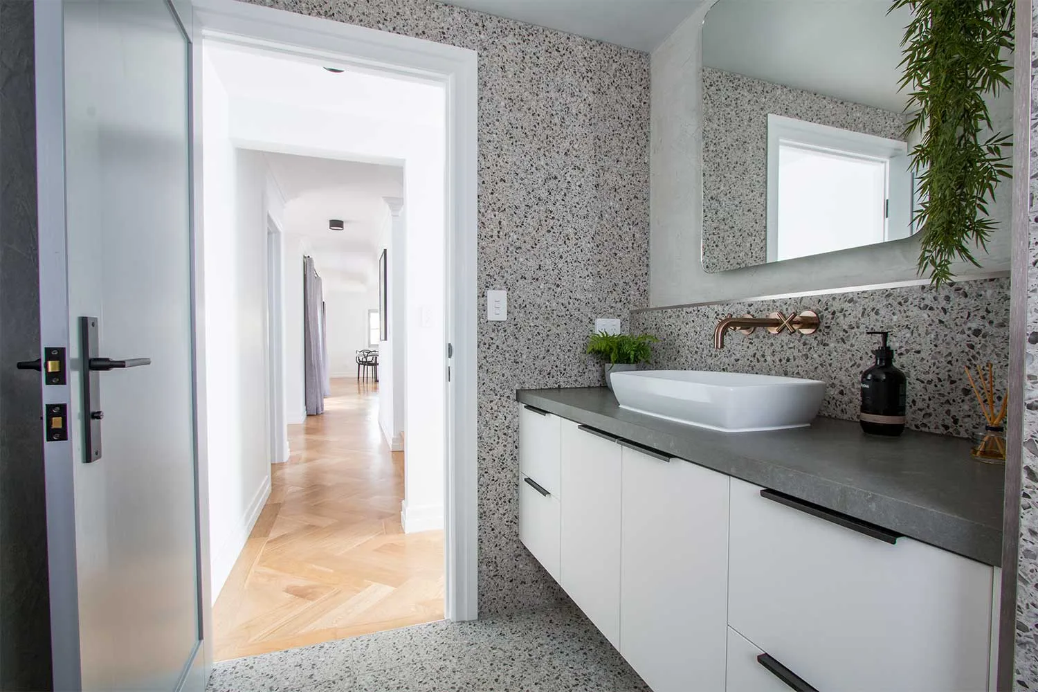 Modern bathroom renovation