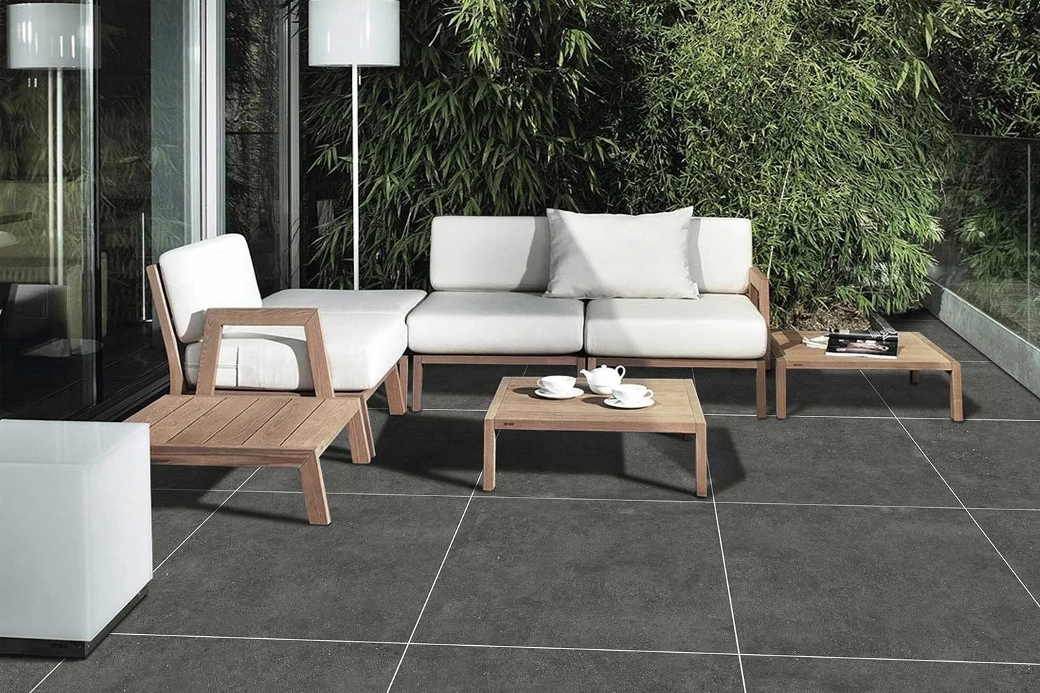 Beaumont tiles outdoor setting