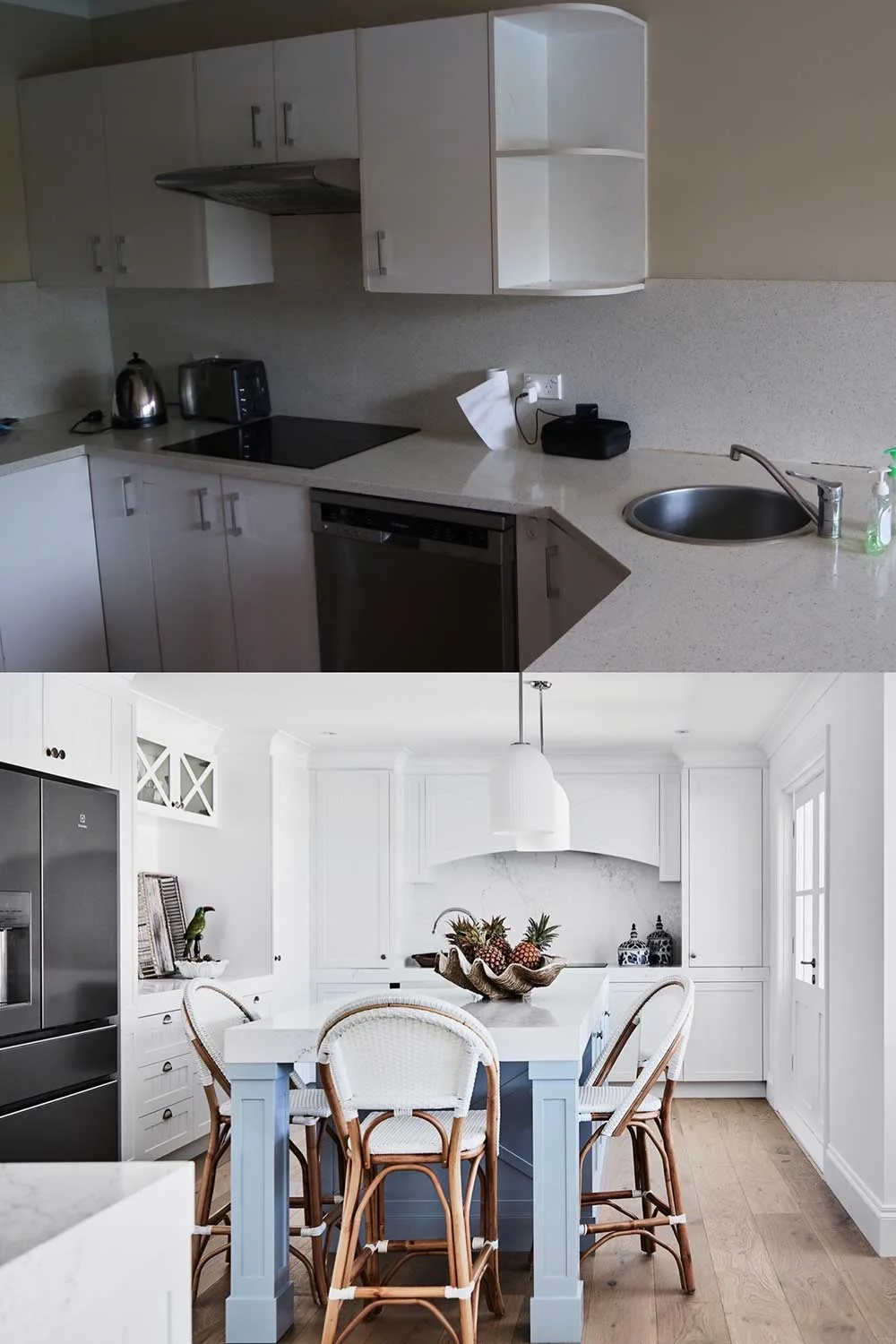Before/After kitchen renovation