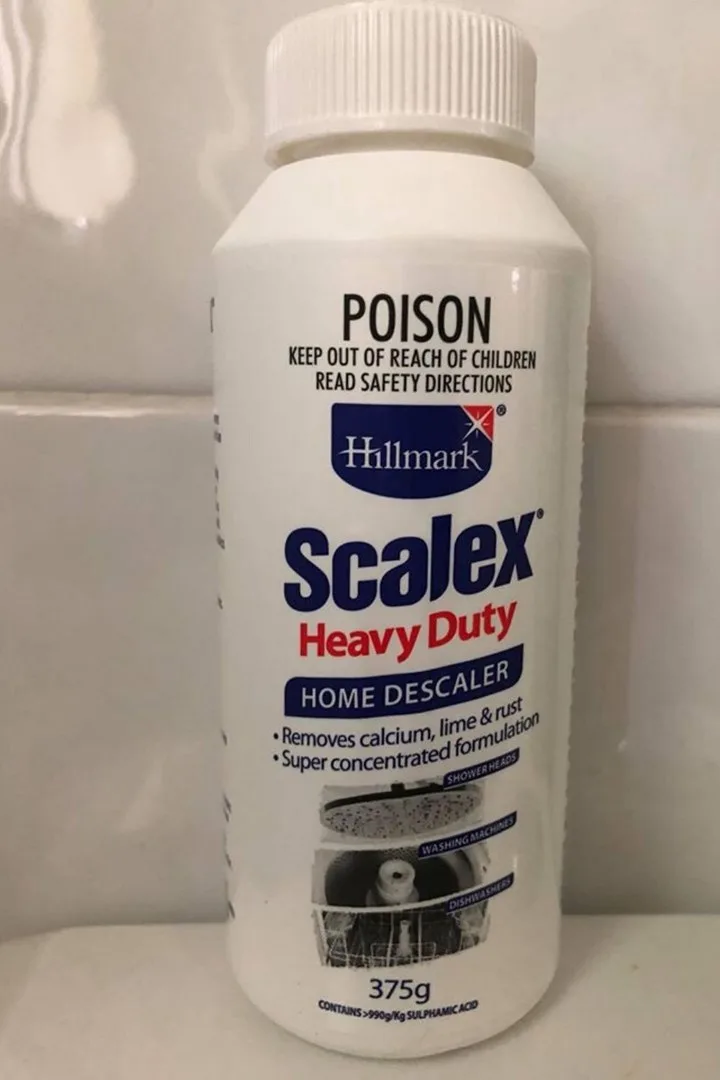 Scalex, a heavy-duty cleaning product available at Bunnings and other stores.