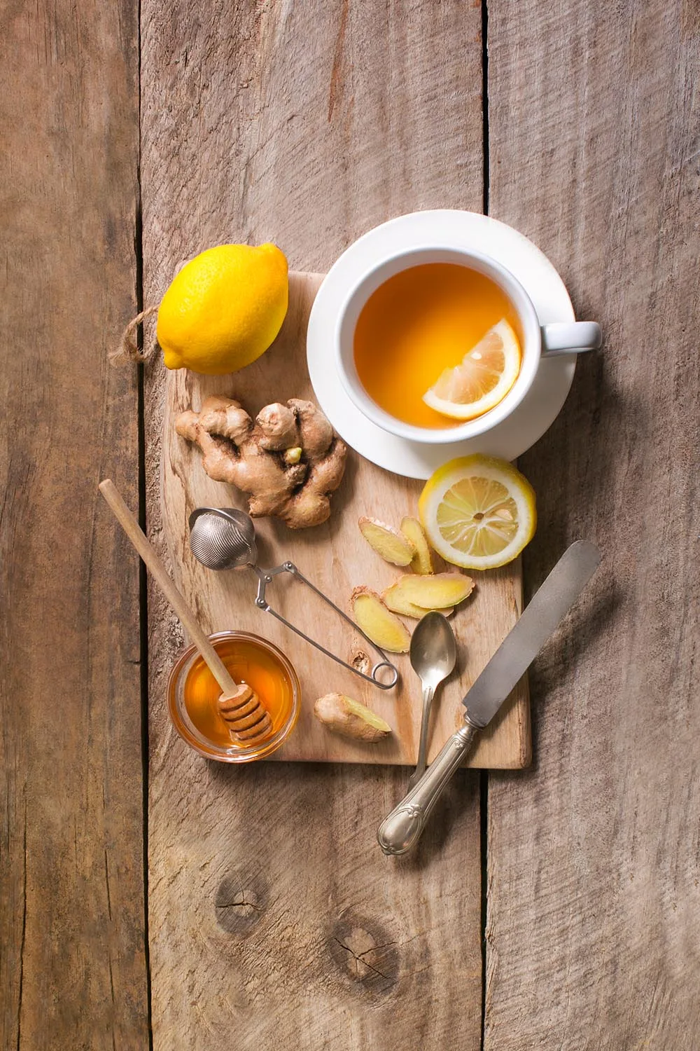 lemon honey ginger tea